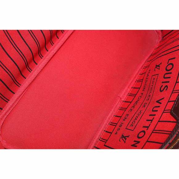 Louis Vuitton Damier Neverfull PM Tote Bag Brown Gold Hardware - Picture 8 of 9